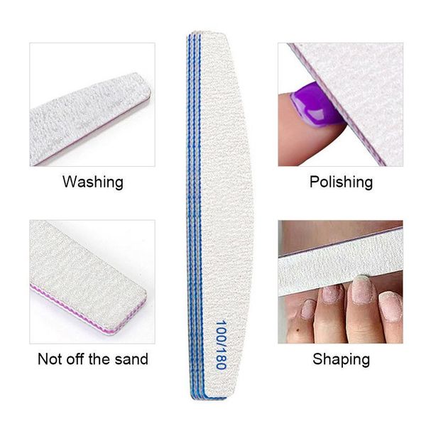 1 pc half-moon-shaped nail file nail buffer washable grinding polishing sanding buffing pedicure nail a jllfnf
1 pc half-moon-shaped nail file nail buffer washable grinding polishing sanding buffing pedicure nail a jllfnf