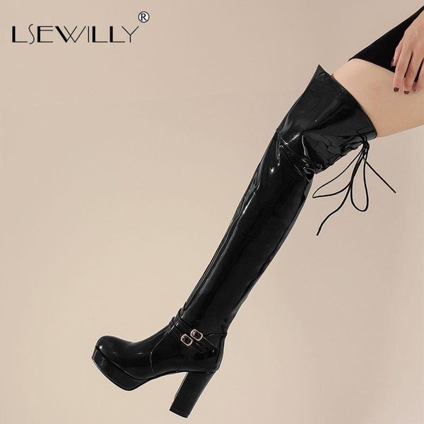 lsewilly patent leather thigh high heel boots winter platform red black women over the knee boots big size 48 lady shoes
lsewilly patent leather thigh high heel boots winter platform red black women over the knee boots big size 48 lady shoes