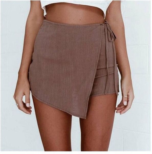 shorts womens summer new women slim high waist short zipper back irregular shorts fashion loose casual solid clothing, White;black
shorts womens summer new women slim high waist short zipper back irregular shorts fashion loose casual solid clothing, White;black