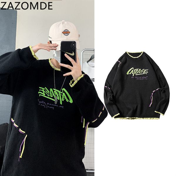 2020 men sweater new round neck winter thick style loose fashion couple's men stripes sweater oversized c1222, Black
2020 men sweater new round neck winter thick style loose fashion couple's men stripes sweater oversized c1222, Black