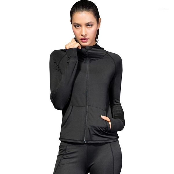 running sets women hooded jacket zipper long sleeve coat sports fitness ladies yoga gym workout sportswear1, Black;blue
running sets women hooded jacket zipper long sleeve coat sports fitness ladies yoga gym workout sportswear1, Black;blue