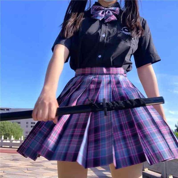 summer korean jk a-line plaid skirt harajuku gothic fashion high waist dance sweet plaid mini pleated tennis skirts women, Black
summer korean jk a-line plaid skirt harajuku gothic fashion high waist dance sweet plaid mini pleated tennis skirts women, Black