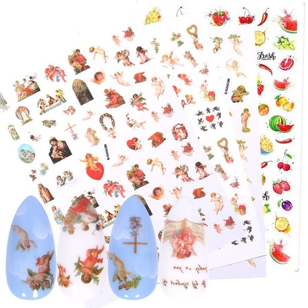 stickers & decals 1pcs summer foil sticker nail art decorations butterfly 3d adhesive angel fruit slider manicures wraps, Black
stickers & decals 1pcs summer foil sticker nail art decorations butterfly 3d adhesive angel fruit slider manicures wraps, Black