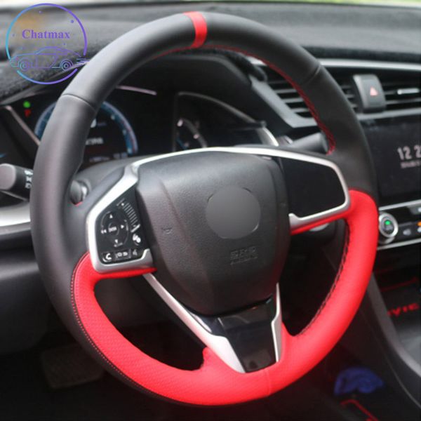 diy private custom car steering wheel cover for honda civic 10th 2016-2017 crv cr-v 2017 hand sewing black red leather holder decoration
diy private custom car steering wheel cover for honda civic 10th 2016-2017 crv cr-v 2017 hand sewing black red leather holder decoration
