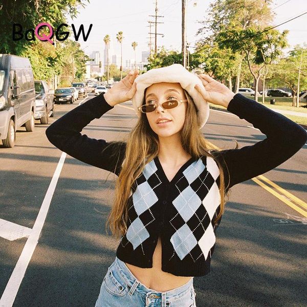 baqgw autumn vintage plaid single breasted button cardigan sweaters fall woman v-neck long sleeve knitwear jumper korean 1, White
baqgw autumn vintage plaid single breasted button cardigan sweaters fall woman v-neck long sleeve knitwear jumper korean 1, White