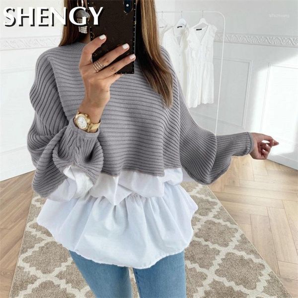 new women autumn loose batwing sleeve piss hem ruffles casual sweater plus size winter o neck soft female stre sweater1, White;black
new women autumn loose batwing sleeve piss hem ruffles casual sweater plus size winter o neck soft female stre sweater1, White;black