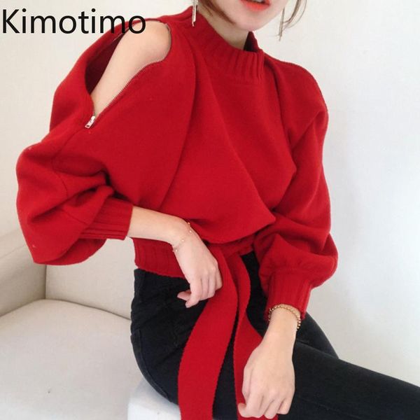 women's sweaters kimotimo elegant sweater 2021 winter red off shoulder pullover high street knitwear jumper oversize y2k party fem, White;black
women's sweaters kimotimo elegant sweater 2021 winter red off shoulder pullover high street knitwear jumper oversize y2k party fem, White;black