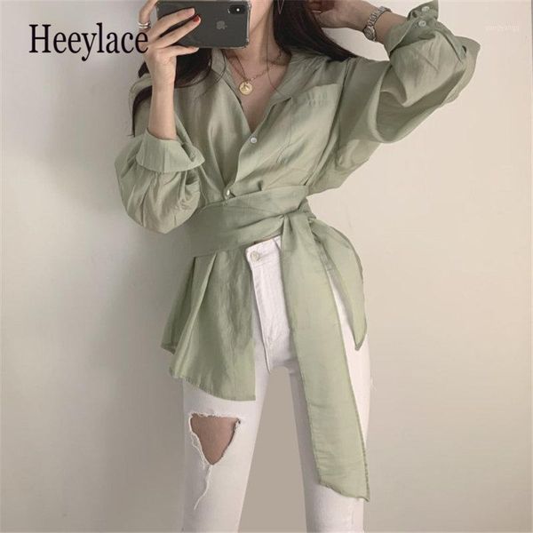 stylish lace-up blouses chic women new all match solid brief autumn loose full sleeves office lady shirts 2020 new1, White
stylish lace-up blouses chic women new all match solid brief autumn loose full sleeves office lady shirts 2020 new1, White