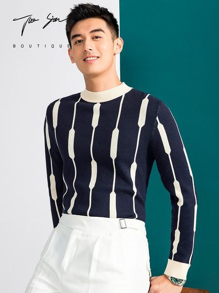 handsome mens sweaters autumn winter half turtleneck knitted pullovers contrast business knitwear casual slim fit pullover homme, White;black
handsome mens sweaters autumn winter half turtleneck knitted pullovers contrast business knitwear casual slim fit pullover homme, White;black
