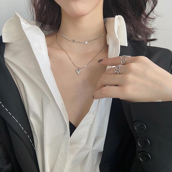 chains s925 sterling silver necklace for women korean heart-shaped love five pointed star chain ball clavicle jewelry wholesale
chains s925 sterling silver necklace for women korean heart-shaped love five pointed star chain ball clavicle jewelry wholesale
