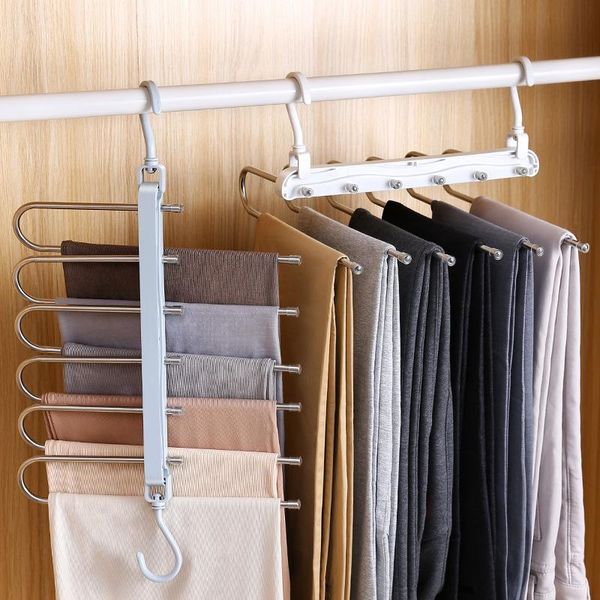 hooks & rails multifunctional folding trouser rack clip household hanger trousers pants hook multi-layer magic storage
hooks & rails multifunctional folding trouser rack clip household hanger trousers pants hook multi-layer magic storage