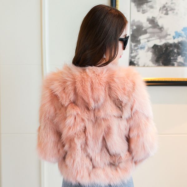 fox short natural coat 2020 autumn luxury korean jacket pink leather women's clothes l2u7, Black
fox short natural coat 2020 autumn luxury korean jacket pink leather women's clothes l2u7, Black
