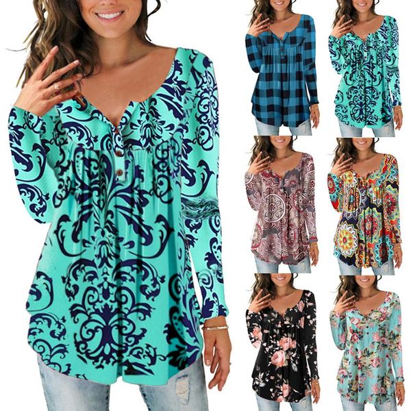 spot 5602 a generation of printed casual button women's blouse clothing women 2020 women's shirt, White
spot 5602 a generation of printed casual button women's blouse clothing women 2020 women's shirt, White