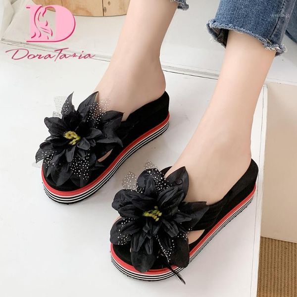 doratasia design women flip flops high wedges flower mixed colors platform summer outside women slippers1, Black
doratasia design women flip flops high wedges flower mixed colors platform summer outside women slippers1, Black