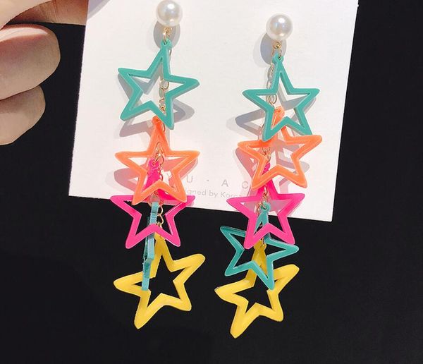 2020 new summer seaside enthusiasm like fire colorful star tassel pearl earrings vitality youth 446, Golden;silver
2020 new summer seaside enthusiasm like fire colorful star tassel pearl earrings vitality youth 446, Golden;silver