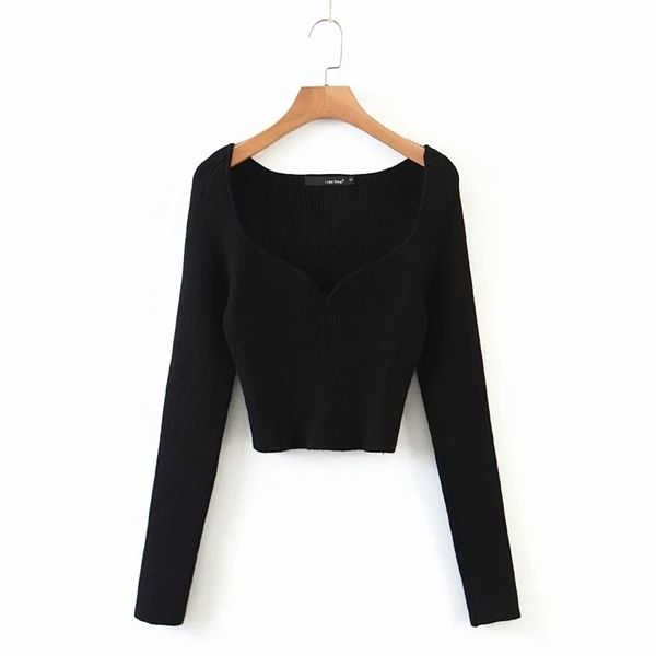 new spring auutmn crop sweater women square collar long sleeve short pullover crop female knitted sweaters q1217, White;black
new spring auutmn crop sweater women square collar long sleeve short pullover crop female knitted sweaters q1217, White;black