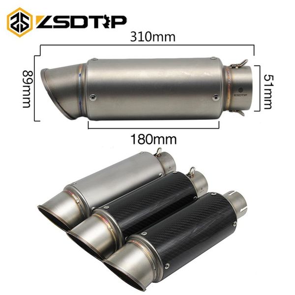 motorcycle exhaust system zsdtrp 51mm universal carbon fiber sc pipe muffler for cbr1000 cbr yzf fz1 fz6 er6n er10n tmax530
motorcycle exhaust system zsdtrp 51mm universal carbon fiber sc pipe muffler for cbr1000 cbr yzf fz1 fz6 er6n er10n tmax530