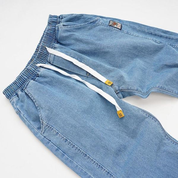 men's jeans fashion blue solid color patch men elastic waist harem pants male korean style trendy casual denim trousers
men's jeans fashion blue solid color patch men elastic waist harem pants male korean style trendy casual denim trousers