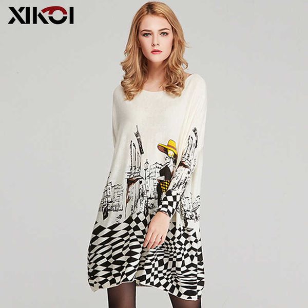 xikoi size autumn women long sweaters slash neck batwing sleeve new printed pullovers female loose casual knitted sweaters y190830, White;black
xikoi size autumn women long sweaters slash neck batwing sleeve new printed pullovers female loose casual knitted sweaters y190830, White;black