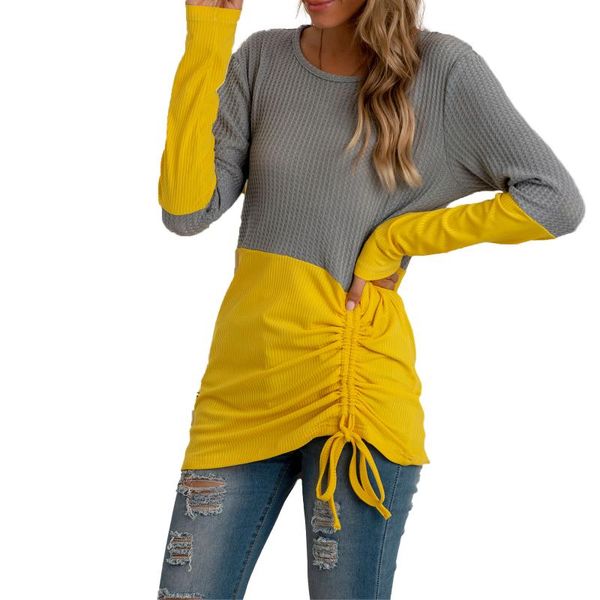 woman color block sweater casual style long sleeve round neck drawstring knitwear splicing vertical stripes pit decoration, White;black
woman color block sweater casual style long sleeve round neck drawstring knitwear splicing vertical stripes pit decoration, White;black