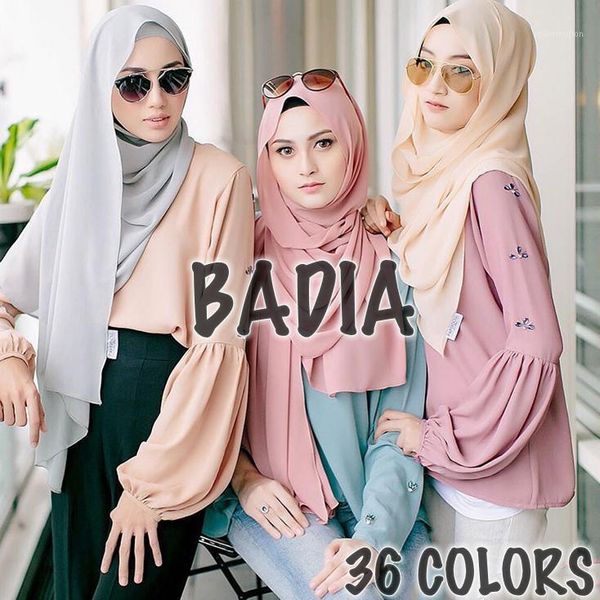one piece women muslim solid plain chiffon hijabs long georgette scarf shawls islamic headwear wraps scarves1, Blue;gray
one piece women muslim solid plain chiffon hijabs long georgette scarf shawls islamic headwear wraps scarves1, Blue;gray