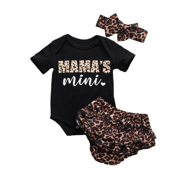 clothing sets 0-18m baby girl mama´s nini print black romper leopard ruffle shorts headband sunsuit born kids summer 3pcs set1, White
clothing sets 0-18m baby girl mama´s nini print black romper leopard ruffle shorts headband sunsuit born kids summer 3pcs set1, White