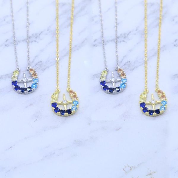 2021 rainbow crystal cz u-образное подвесное ожерелье для женщин lucky cross chardshoe chocker цепочка 100% 925 стерлингового серебра, Silver
2021 rainbow crystal cz u-образное подвесное ожерелье для женщин lucky cross chardshoe chocker цепочка 100% 925 стерлингового серебра, Silver