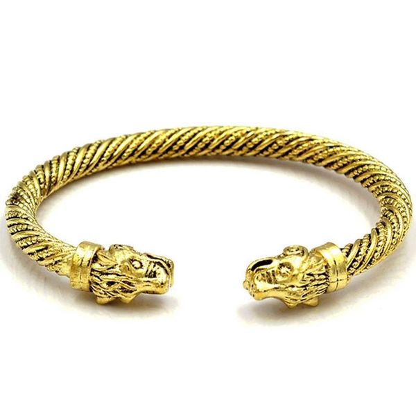 nordic style wolf head open bracelet classic animal double wolf head adjustable bracelet fashion jewelry, Black
nordic style wolf head open bracelet classic animal double wolf head adjustable bracelet fashion jewelry, Black
