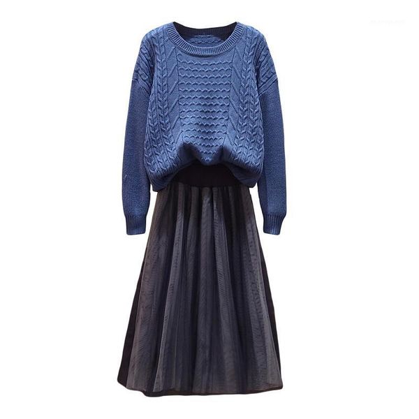 women's tracksuits big yards covering belly younger sister knitting pullover blue sweater veil pleated long skirt leisure suit lady out, Gray
women's tracksuits big yards covering belly younger sister knitting pullover blue sweater veil pleated long skirt leisure suit lady out, Gray