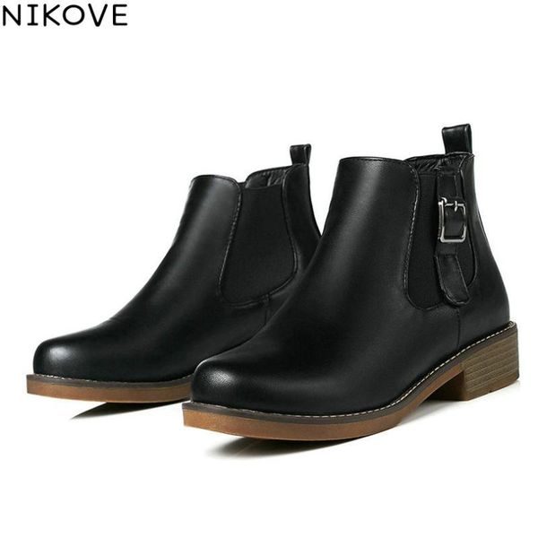 nikove 2020 women ankle boots simple and fashion style for girls pu leather black apricot brown women boots size 30-43
nikove 2020 women ankle boots simple and fashion style for girls pu leather black apricot brown women boots size 30-43