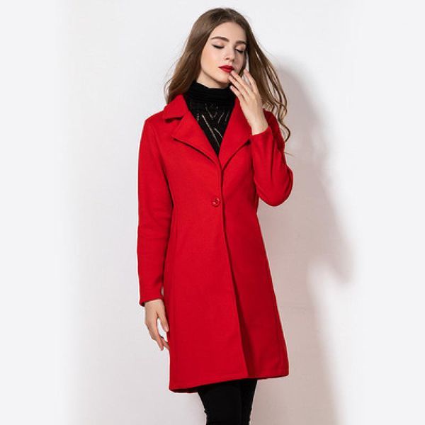 2020 new winter fashion women long section woolen coat female lapel outwear ladies solid color overcoat girls large size jacket1, Black
2020 new winter fashion women long section woolen coat female lapel outwear ladies solid color overcoat girls large size jacket1, Black