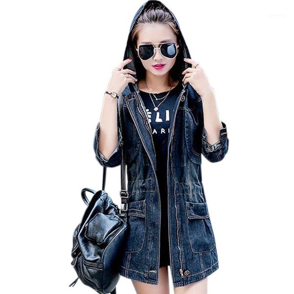 denim women's windbreaker 2017 autumn winter woman hooded jackets coats long jeans jacket female casual outwear plus size 4xl1, Tan;black
denim women's windbreaker 2017 autumn winter woman hooded jackets coats long jeans jacket female casual outwear plus size 4xl1, Tan;black