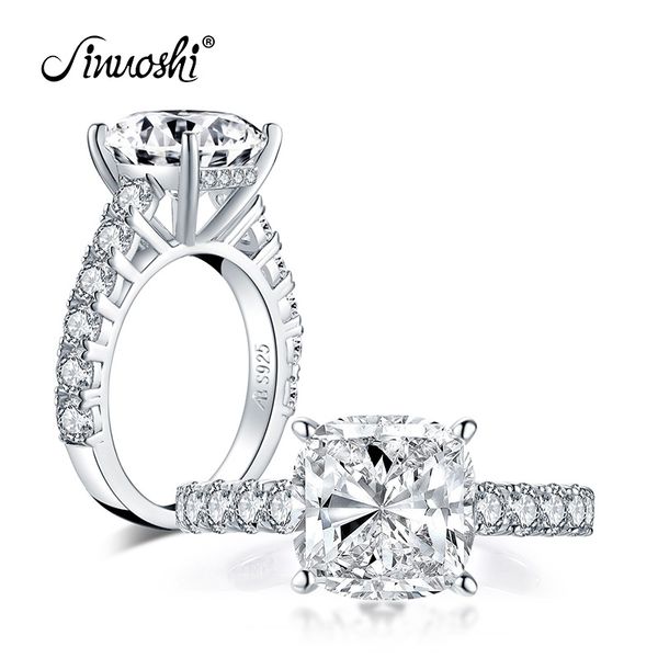 ainuoshi luxury 925 sterling silver 5.0 carat cushion cut engagement ring simulated diamond wedding silver ring jewelry gifts y200106, Slivery;golden
ainuoshi luxury 925 sterling silver 5.0 carat cushion cut engagement ring simulated diamond wedding silver ring jewelry gifts y200106, Slivery;golden
