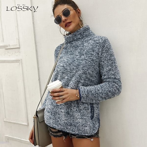 lossky sweatshirts women long sleeve turtleneck fleece plush warm autumn winter thick pullover tunic ladies clothing y200610, Black
lossky sweatshirts women long sleeve turtleneck fleece plush warm autumn winter thick pullover tunic ladies clothing y200610, Black