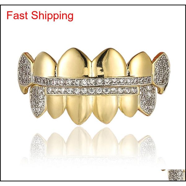 fashion cubic zirconia gold teeth grills hiphop rocker halloween iced out caps bottom fang grill qyltas bde_home, Silver
fashion cubic zirconia gold teeth grills hiphop rocker halloween iced out caps bottom fang grill qyltas bde_home, Silver