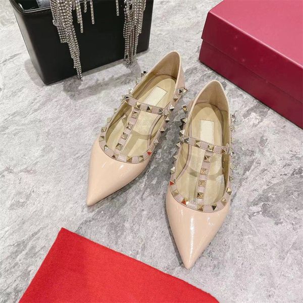 women high-heeled shoes luxury sandals loafer summer genuine leather flat rivet shoes brands slippers 2022 new designer size: 35-41, Black
women high-heeled shoes luxury sandals loafer summer genuine leather flat rivet shoes brands slippers 2022 new designer size: 35-41, Black