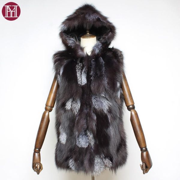 women's fur & faux 2021 women fashion luxury 100%real vest lady genuine silver natural authentic sleeveless coats, Black
women's fur & faux 2021 women fashion luxury 100%real vest lady genuine silver natural authentic sleeveless coats, Black