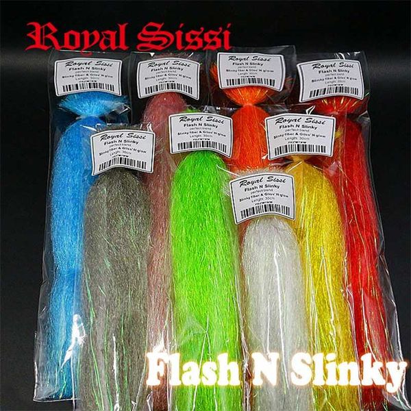 royal sissi 8colors flash n slinky fiber long shimmer synthetic hair fuzzy fiber saltwater streamer baitfish fly tying materials 220207
royal sissi 8colors flash n slinky fiber long shimmer synthetic hair fuzzy fiber saltwater streamer baitfish fly tying materials 220207