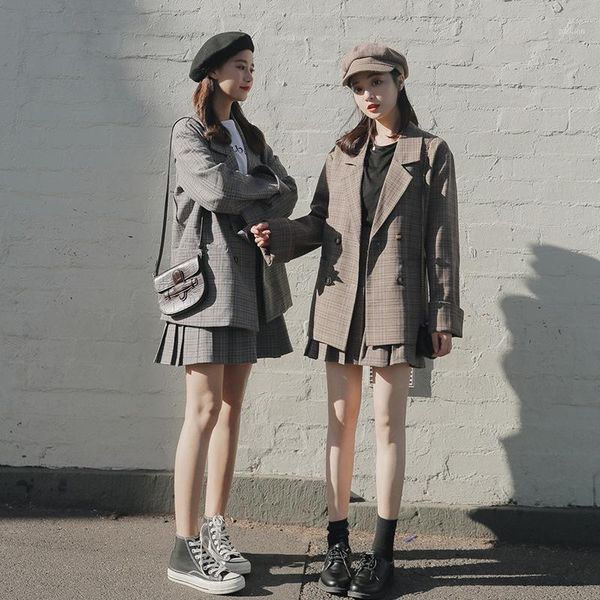 korean plaid ladies suits casual brown stylish blazer dress tailleur femme simple retro women jacket dress spring autumn mm60ntz1, White;black
korean plaid ladies suits casual brown stylish blazer dress tailleur femme simple retro women jacket dress spring autumn mm60ntz1, White;black