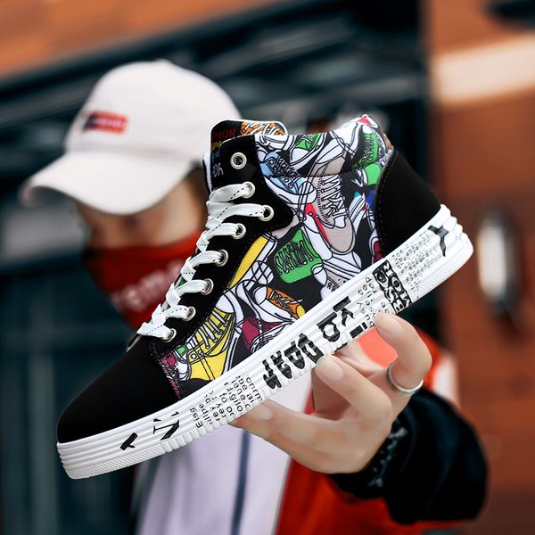 fashion for classic man graffiti high-style spring rentals flat vulcanized autumn with camouflage male casual shoes gurr, Black;brown
fashion for classic man graffiti high-style spring rentals flat vulcanized autumn with camouflage male casual shoes gurr, Black;brown