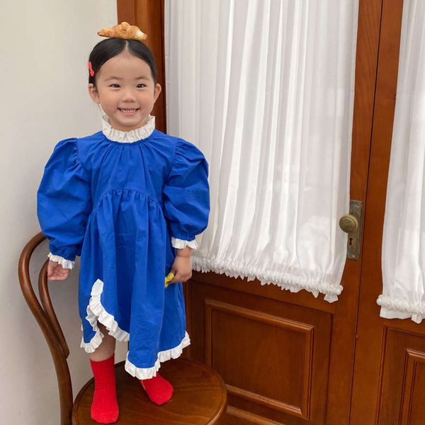 2021 dign asymmetric ruffle drs mqd girls' long sve skirt, Red;yellow 
2021 dign asymmetric ruffle drs mqd girls' long sve skirt, Red;yellow