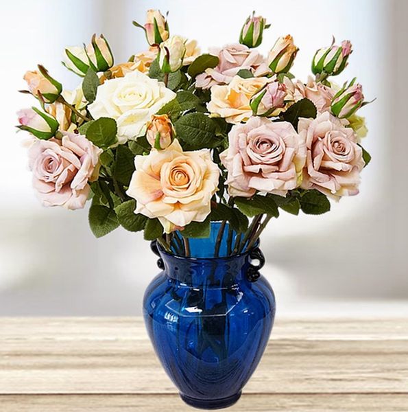 48cm artificial rose flower 2 heads home decorative silk flowers plant pink white diy flowers bouquet
48cm artificial rose flower 2 heads home decorative silk flowers plant pink white diy flowers bouquet