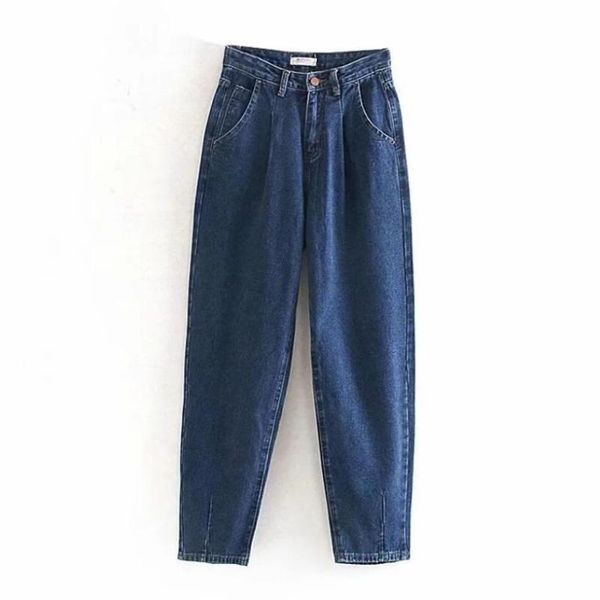 women's jeans woman 2021 loose casual harem pants boyfriends mom streetwear denim women pleated trousers slouchy femme, Blue
women's jeans woman 2021 loose casual harem pants boyfriends mom streetwear denim women pleated trousers slouchy femme, Blue