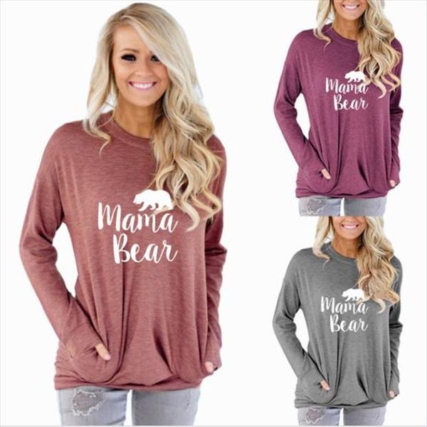 mama bear autumn winter long sleeve pockets women t shirt tumblr graphic cute mom tee for ladies t shirt, White
mama bear autumn winter long sleeve pockets women t shirt tumblr graphic cute mom tee for ladies t shirt, White