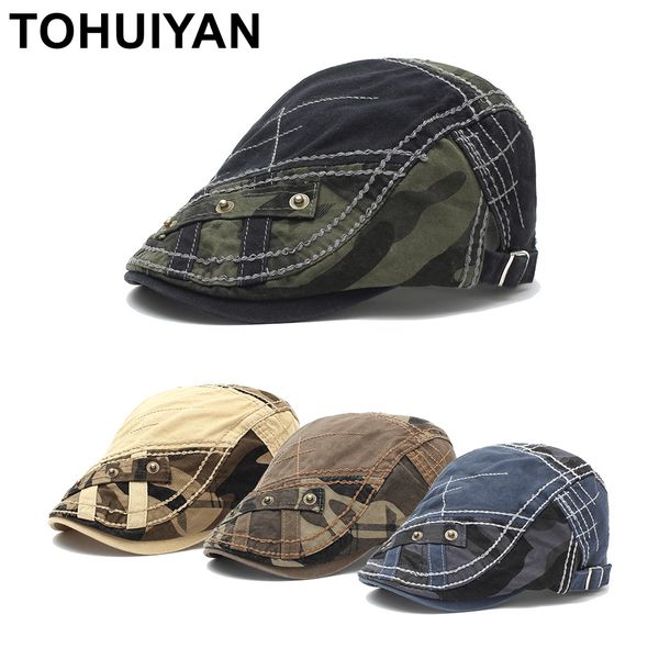 classic camouflage newsboy caps for men casual boinas golf hats outdoor retro baker boy hat male adjustable cabbie cap man hats 201216, Blue;gray
classic camouflage newsboy caps for men casual boinas golf hats outdoor retro baker boy hat male adjustable cabbie cap man hats 201216, Blue;gray