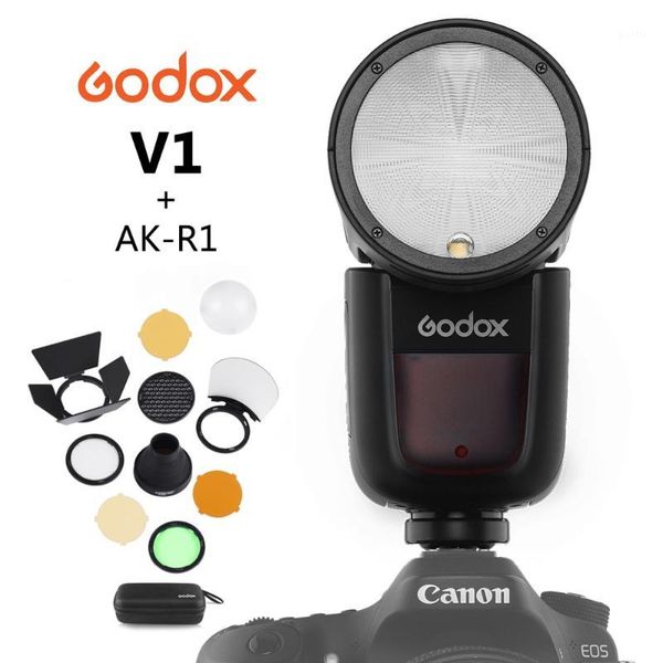godox v1 on-camera round flash speedlight for camera r2l with ak-r1 xpro flash triger1
godox v1 on-camera round flash speedlight for camera r2l with ak-r1 xpro flash triger1