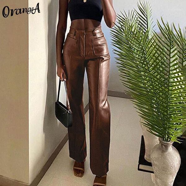 orangea y2k fashion women autumn faux leather straight pants luxurious vintage leisure pu loose office lady slim design trousers1, Black;white
orangea y2k fashion women autumn faux leather straight pants luxurious vintage leisure pu loose office lady slim design trousers1, Black;white
