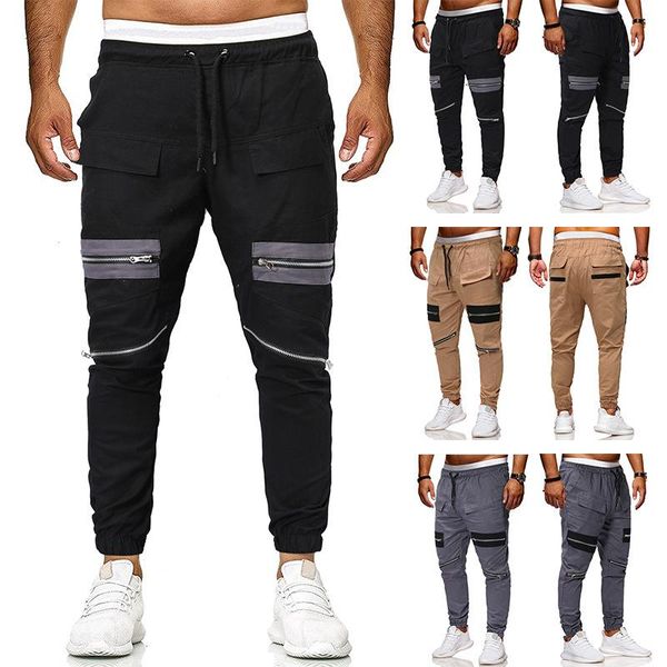 men's pants men casual joggers solid cargo sweatpants male multi-pocket trousers mens sportswear hip hop harem pencil, Black
men's pants men casual joggers solid cargo sweatpants male multi-pocket trousers mens sportswear hip hop harem pencil, Black