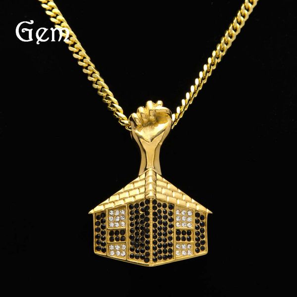 street men's hip-hop cool black power boxing with two color black and white diamond pendant, Silver
street men's hip-hop cool black power boxing with two color black and white diamond pendant, Silver