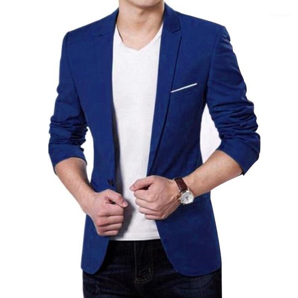 men's suit coat fashion casual slim fit solid formal one button jacket male blazer plus size1 men's suits & blazers, White;black
men's suit coat fashion casual slim fit solid formal one button jacket male blazer plus size1 men's suits & blazers, White;black